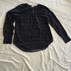 Women's Black Polka Dot Top